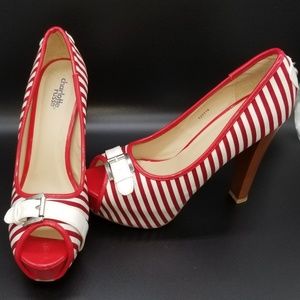 Miss Claus Candy cane pumps Charlotte rusee👠